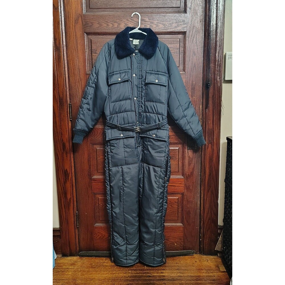 VTG Walls Blizzard Pruf Insulated Snow Suit Small Reg Blue Coveralls Winter Wear
